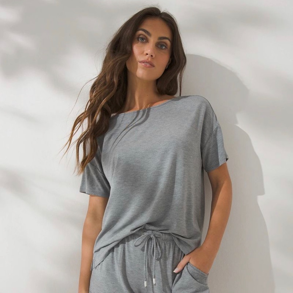Cool Nights Sleep Shirt Heather Graphite